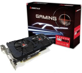 تصویر کارت گرافیک دست دوم بایوستار مدل RX580 - حافظه 8 گیگابایت Biostar Radeon RX580 Graphics Card - 8GB