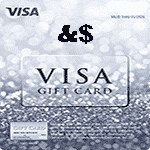 تصویر گیفت کارت ویزا با قیمت دلخواه شما موجود است 