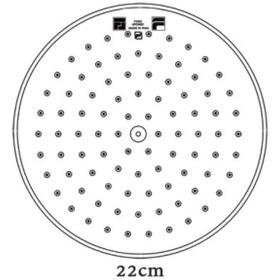 تصویر سردوش ثابت فریز شاور مدل دایره 