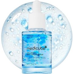 تصویر سرم هیالورونیک اسید و مولتی پپتاید مدی کیوب حجم ۳۰ میلی لیتر آبرسان و جوانساز 