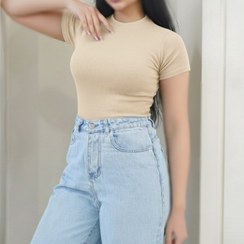 تصویر بادی زنانه آستین کوتاه 