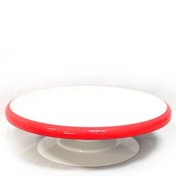 تصویر صفحه چرخون ام دی اف صفحه گردون دور گرد با قطر 30سانت پایه کیک گردان 