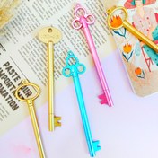 تصویر روان نویس کلید جوهر آبی طرح ۳ دایره 