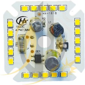 تصویر چیپ لامپ DOB برق مستقیم 20 وات مهتابی 