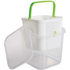 تصویر ظرف نگهدارنده ترشیجات مانیا سایز بزرگ ۳ عدد 