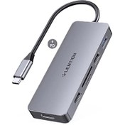 تصویر هاب 7 پورت لنشن LENTION USB C Hub C17 