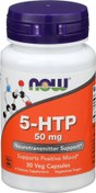 تصویر قرص سروتونین 50 میلی گرم 5-HTP برند NOW 