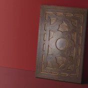 تصویر لوح تقدیر گالینگور چرم نفیس برجسته 