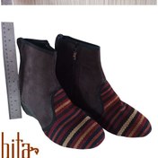 تصویر نیم بوت سنتی جاجیمی سایز ۳۷ و ۴۰ با جنس گلیم و جاجیم 