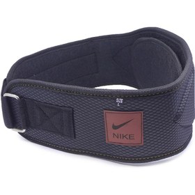 تصویر کمربند بدنسازی فومی چسبی مدل Nike Strength Training Belt| مشکی 