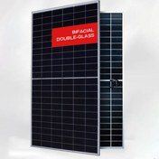 تصویر پنل خورشیدی 590 وات مونوکریستال بای فیشیال اوسدا سولار Osda solar مدل ODA-144MHD 