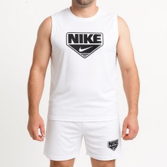 تصویر ست تاپ و شلوارک ورزشی نایک مردانه 