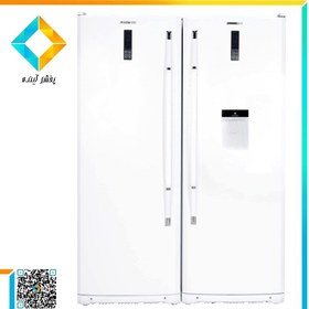 تصویر یخچال فریزر دو قلو آزمایش مدل AZRF2366HW&HOW Azmayesh Twin Refrigerator Freezer AZRF2366HW&HOW