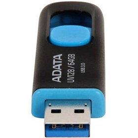 تصویر فلش ۶۴ گیگ ای دیتا ADATA UV128 USB 3.2 ADATA UV128 USB3 64GB FLASH DRIVE