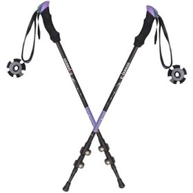 تصویر عصا ایکس پونت کلیپس پلاستیکی دسته اسفنجی X-Point Trekking Pole with Plastic Clips and Sponge Handle