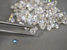 تصویر سنگ موزانایت برلیانی مخراجی ۳.۱ میلیمتر 