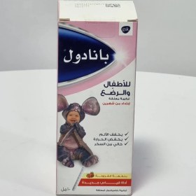 تصویر شربت پانادول 100 ميل ضد درد و تب با طعم توت فرنگی 2ماه تا 5 سال Panadol Baby & Infant Suspension Strawberry Flavor 2 Months to 5 years 100ml