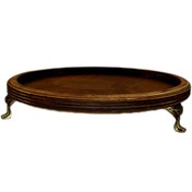 تصویر سینی پذیرایی دایره ای پایه دار 