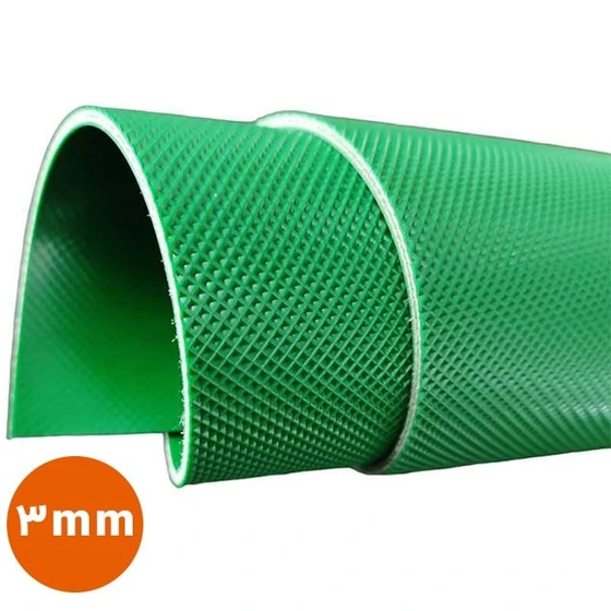 خرید و قیمت تسمه نقاله PVC آج شطرنجی 3mm | ترب