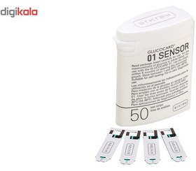 تصویر نوار تست قند خون آرکری مدل Glucocard-01 Sensor بسته 50 عددی 01 SUGAR BLOOD TEST STRIPS