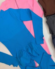 تصویر اورال ورزشی زنانه مدل 0421 سیملس کبریتی جلو زیپ دار 