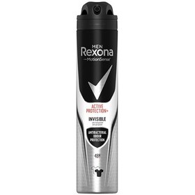 تصویر اسپری ضد تعریق مردانه رکسونا مدل Active Protection Invisible حجم 200 میلی لیتر Rexona Active Protection Invisible Deodorant Spray for Men 200ml