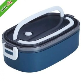 تصویر ظرف غذا لانچ باکس مدل یک طبقه دسته دار ظرفیت 500 میلی لیتر lunch box 500ml