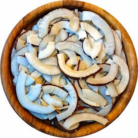 تصویر میوه خشک نارگیل خرد ۱۰۰ گرمی 