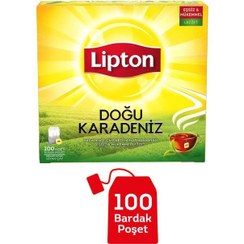 تصویر چای کیسه ای شرق دریای سیاه لیپتون 100 عددی 