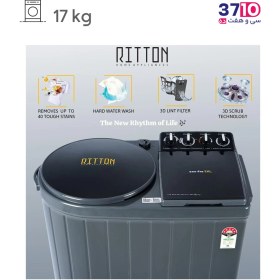 تصویر لباسشویی دوقلو چرخ دار ریتون با ظرفیت 17.5 کیلو مدل RWM_1730 RITTON 17.5kg