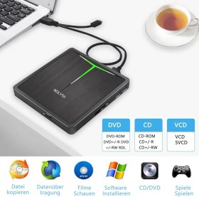 تصویر درایو اکسترنال CT01 NOLYTH External CD DVD Drive CT01