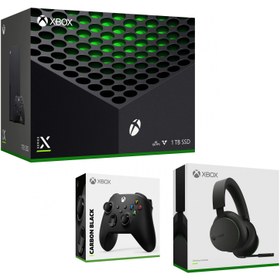 تصویر باندل کنسول Xbox Series X + Controller + Xbox Stereo Wireless 