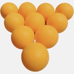 تصویر توپ پینگ پنگ نارنجی 10 بسته Polin 