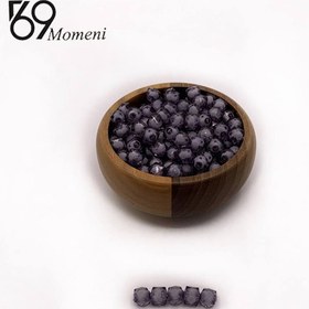 تصویر مهره مکعبی سایز ۱۰ رنگ مشکی شفاف 