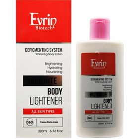 تصویر لوسیون روشن کننده بدن اورین 200 میلی لیتر body lotion depigmenting evrin 200ml