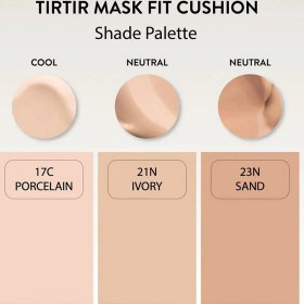 تصویر کوشن تیر تیر مدل MASK FIT حاوی +SPF50 شماره 23N رنگ SAND TIRTIR MASK FIT CUSHION 23N SAND SPF50