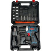 تصویر دریل شارژی باس مدل GWS ظرفیت ۱۸ ولت با ۲ باتری 