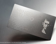 تصویر کارت ویزیت فلزی استودیو 