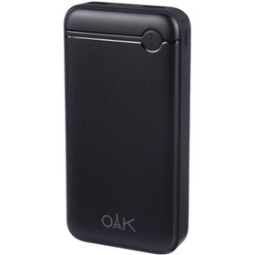 تصویر پاوربانک 20 هزار OAK مدل PB20 OAK PB20 QC PD 20W 20000mAh Fast PowerBank