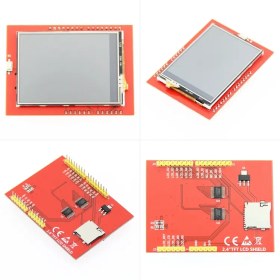 تصویر شیلد و ماژول نمایشگر لمسی 2.4 اینچ آردوینو UNO ا 2.4-inch Arduino UNO touch screen shield and module 2.4-inch Arduino UNO touch screen shield and module