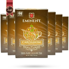 تصویر 6 عدد چای سیاه امیننت eminent مدل هلدار cardamom وزن 200 گرم 