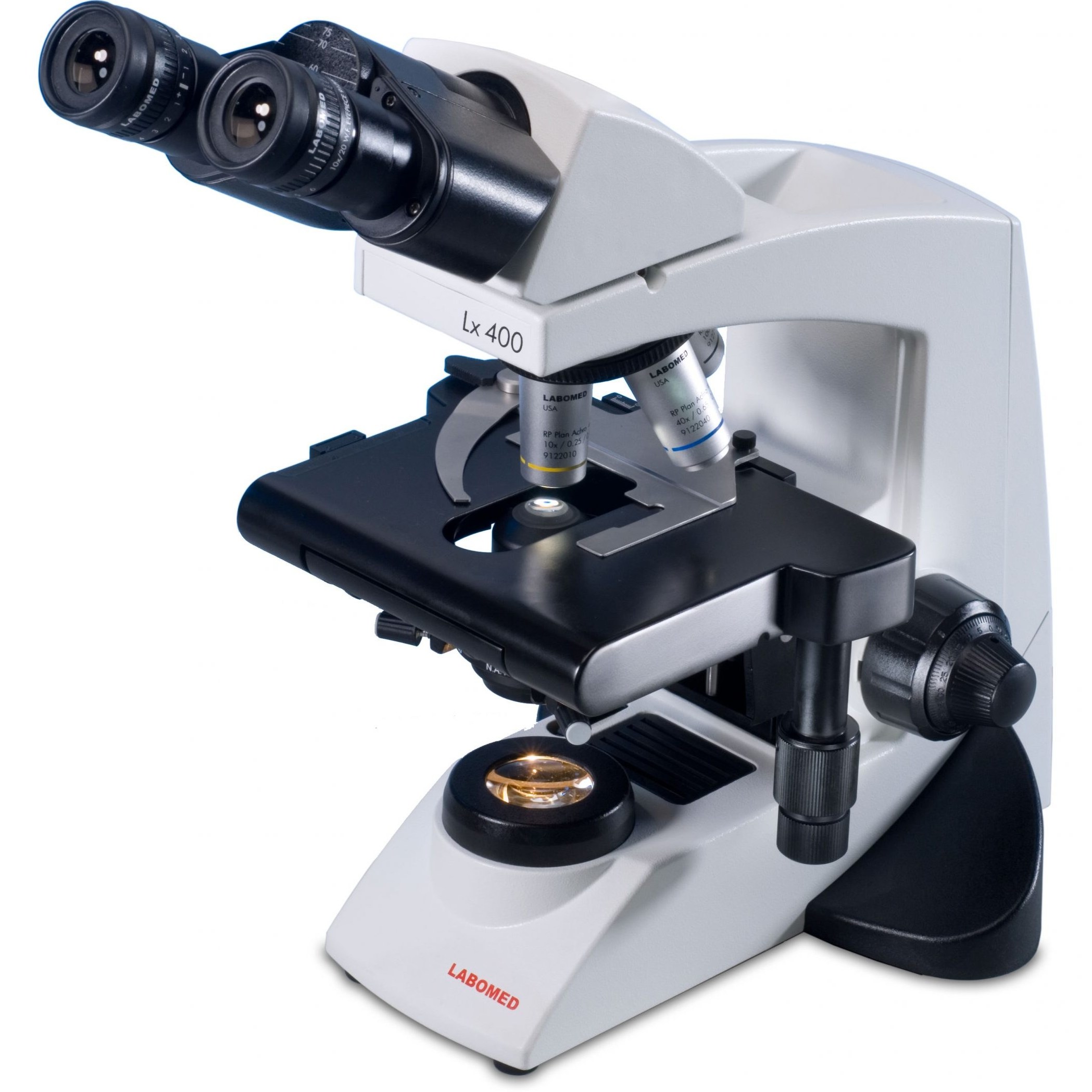 Optika Microscopio B-151R-PLV, digital, mono, DIN, n-plan, 40x-400x, X-LED  1W, 2