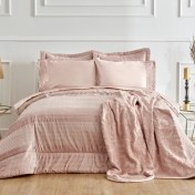 تصویر ست جهيزيه 8 پارچه رزگلد آنيتا ساتن كاراجا هوم 3588 