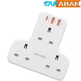 تصویر شارژر دیواری 6 پورت 20 وات پورودو PD-FWCH006 Porodo PD-FWCH006 6-in-1 Wall Charger