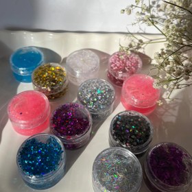 تصویر گلیتر ژله ای صورت و بدن و مو پری دریایی اورجینال glitter