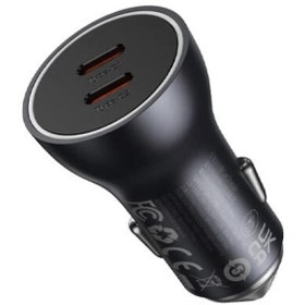 تصویر شارژر فندکی 60 وات بیسوس مدل Dual USB-C CGJM000213 