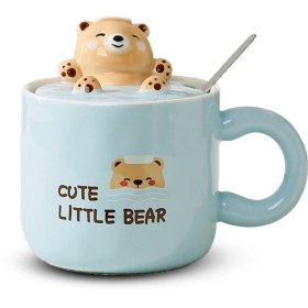 تصویر ماگ سرامیکی طرح خرس 