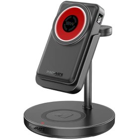 تصویر شارژر وایرلس ۴ در ۱ پرومیت مدل ROVERPACK 