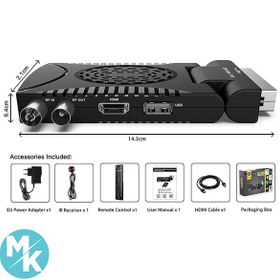 تصویر گیرنده دیجیتال DVB-T2 مدل X-H265 