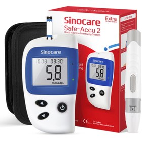 تصویر کیت تست دیابت sinocare، مانیتور قند خون، کیت تست قند خون Safe-Accu2 با نوارهای x 10 در میلی مول در لیتر sinocare Diabetes Test Kit, Blood Glucose Monitor, Safe-Accu2 Blood Sugar Testing Kit with Strips x 10 in mmol/Lsinocare Diabetes Test Kit, Blood Glucose Monitor, Safe-Accu2 Blood Sugar Testing Kit with Strips x 10 in mmol/L